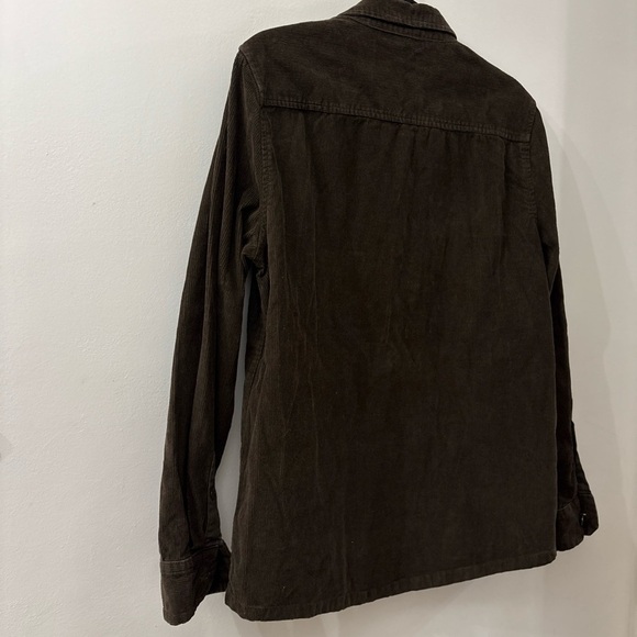 Barbour Brown Corduroy Button-Up Shirt / light jacket- men’s medium - Picture 5 of 5